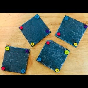 Slate Chalkboard Coasters
